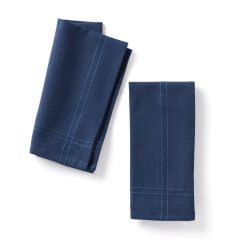 Lenox Everyday Flatware Essentials Navy Dinner Napkins, Set of 2