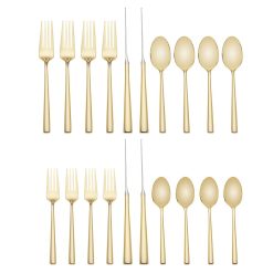 Lenox Everyday Flatware Malmo Gold 20-Piece Flatware Set