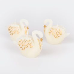 Lenox Everyday Flatware Swan Candles, Set of 3