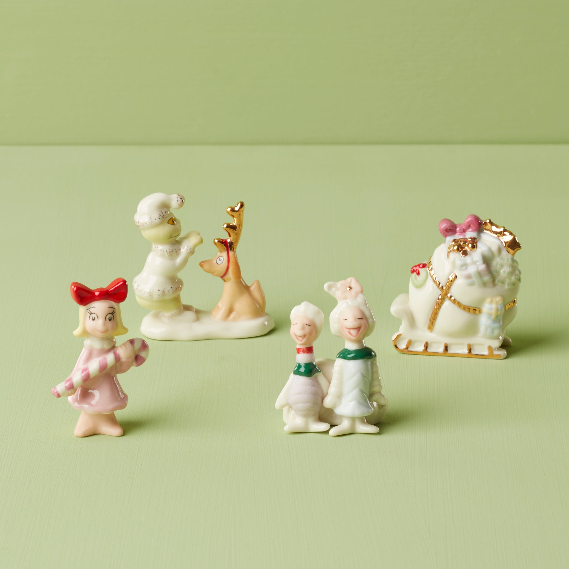 Lenox Everyday Flatware Who-Ville Accessories 4-Piece Figurine Set