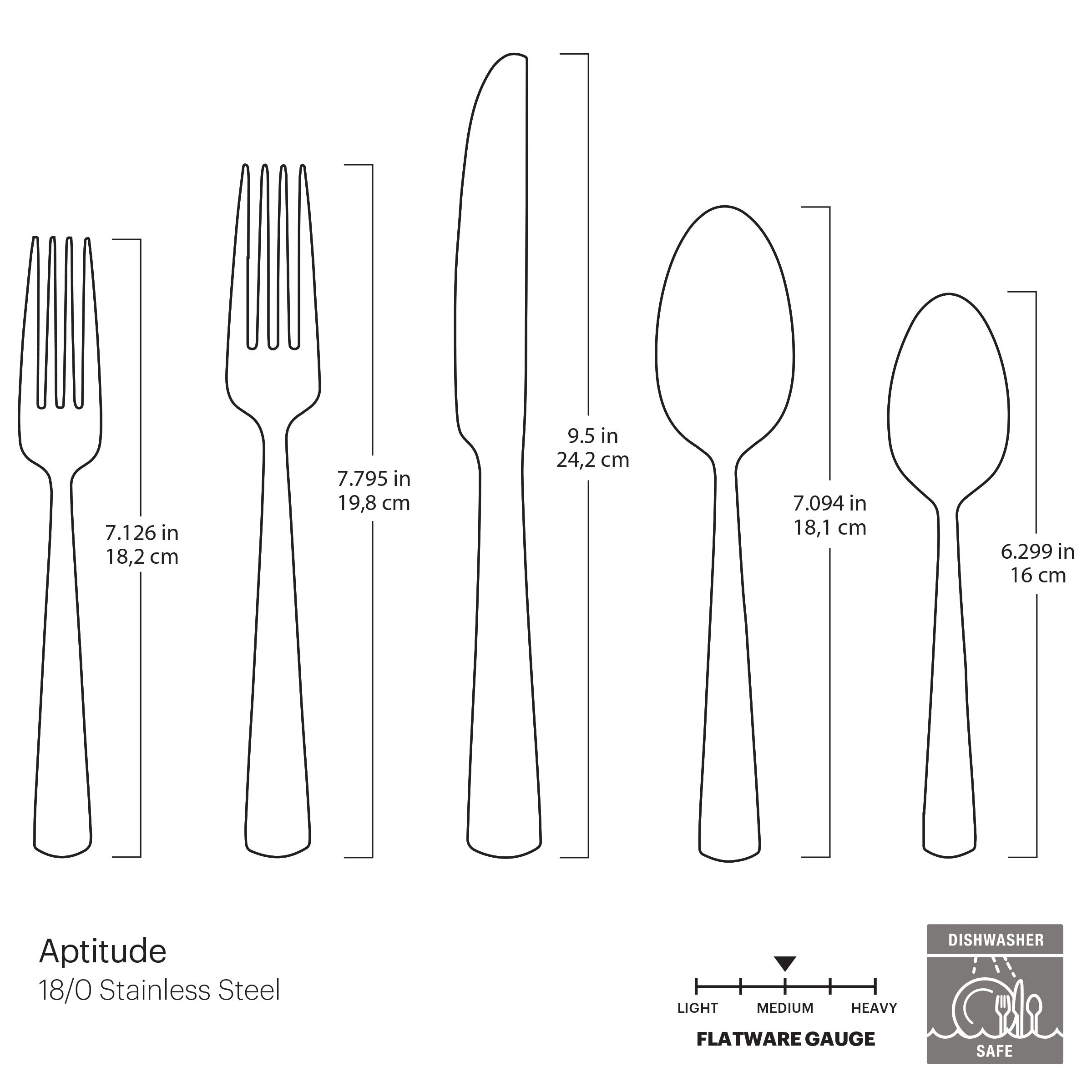 Lenox Everyday Flatware Aptitude Midnight Glossy 20-Piece Flatware Set - Image 4