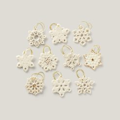 Lenox Everyday Flatware Snowflake 10-Piece Mini Ornament Set