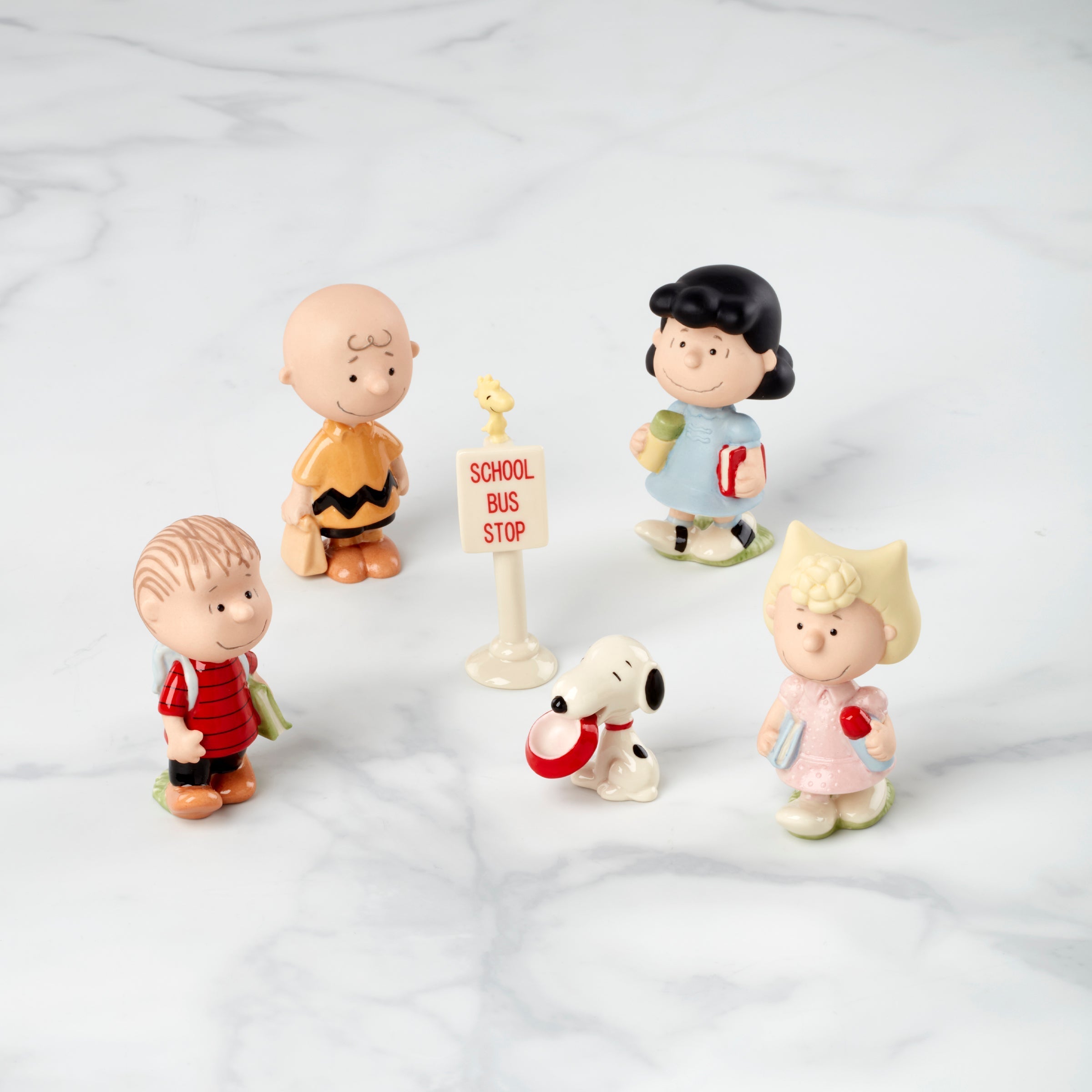 Lenox Everyday Flatware Peanuts 6-Piece Back To School Figurine Set