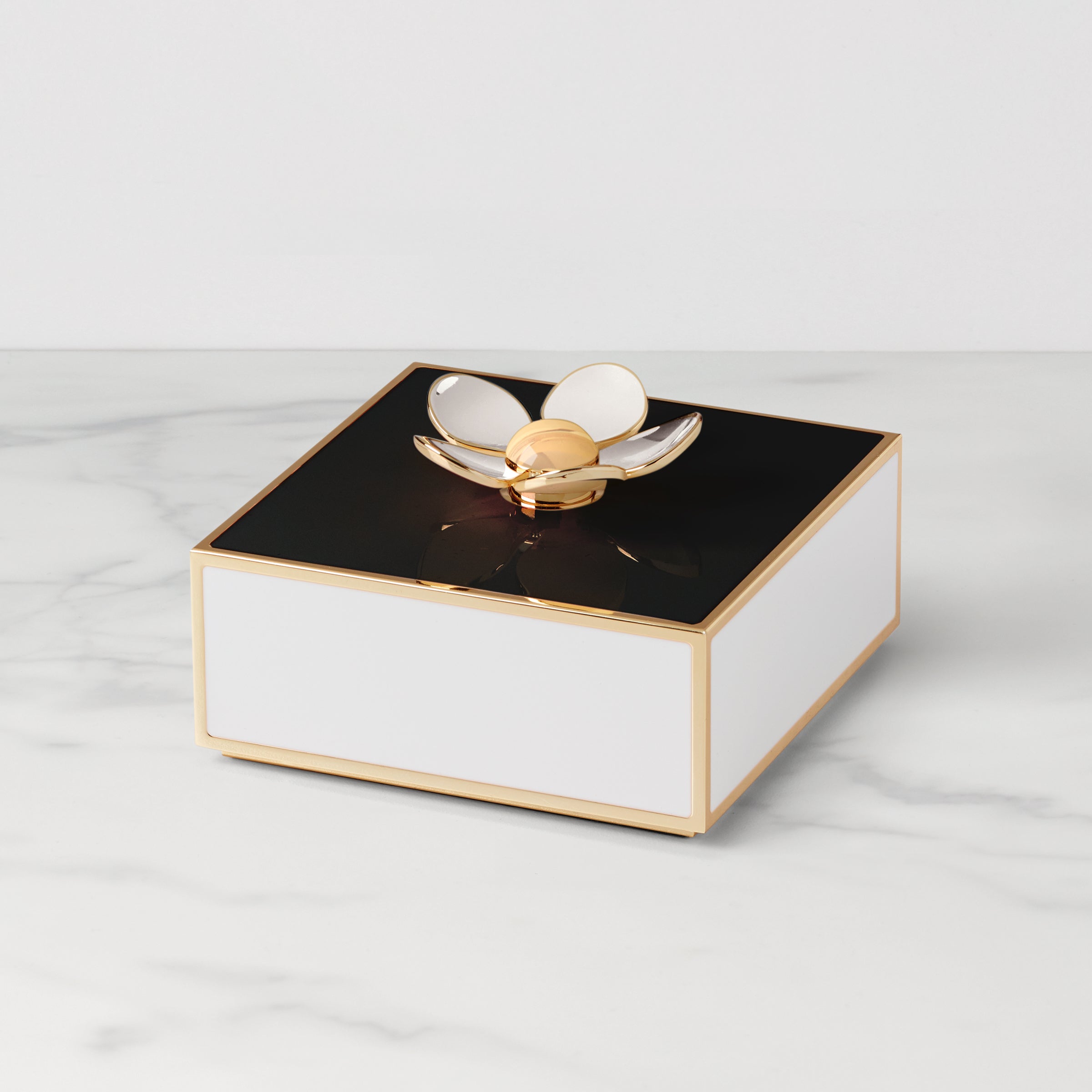 Lenox Everyday Flatware Make It Pop Black & White Floral Box
