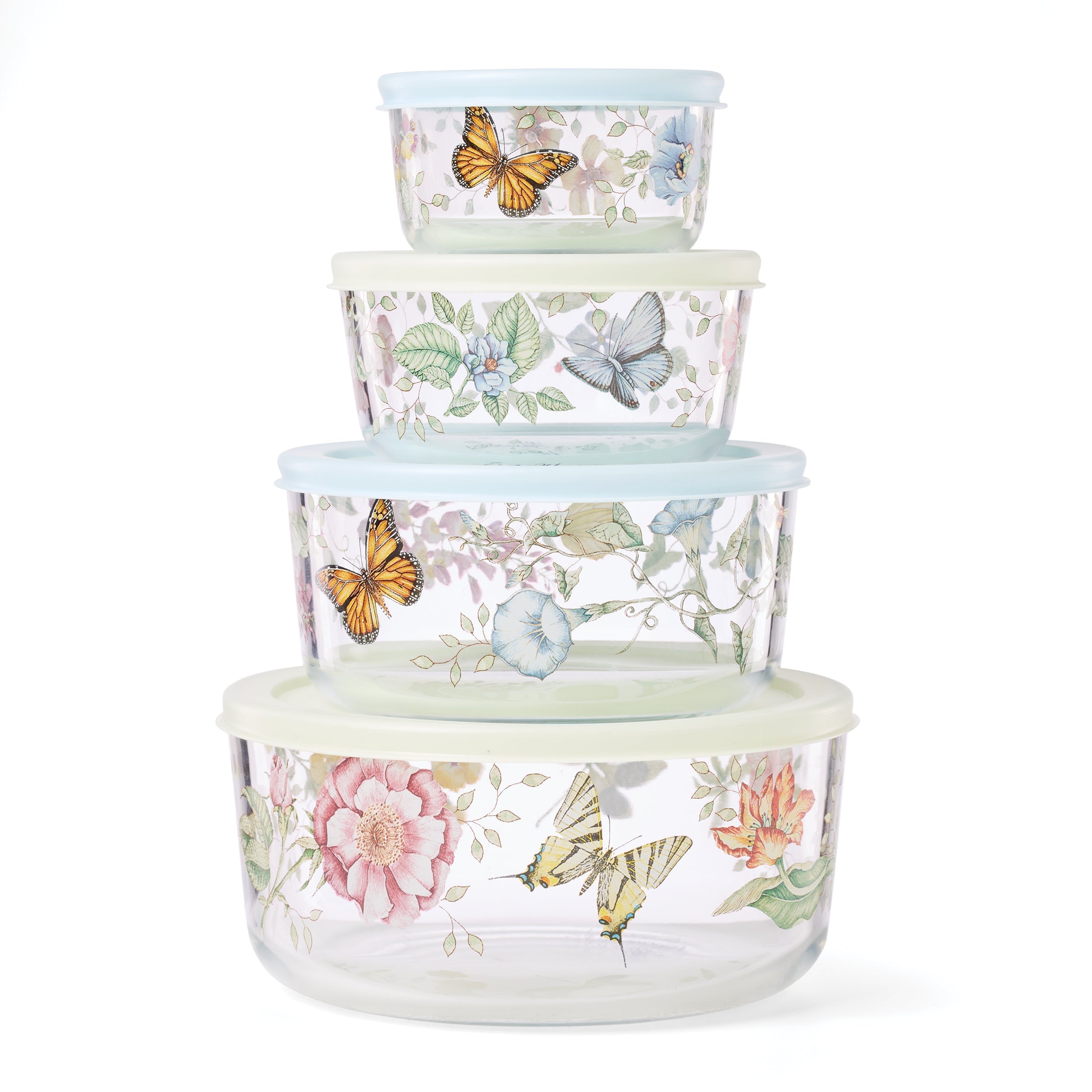 Lenox Everyday Flatware Butterfly Meadow Glass Containers, Set of 4 - Image 4