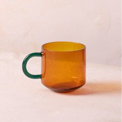 Lenox Everyday Flatware Niko Amber Glass Mug