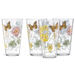 Alternative view of Lenox Everyday Flatware Butterfly Meadow Acrylic Highball Glasses, Set of 4