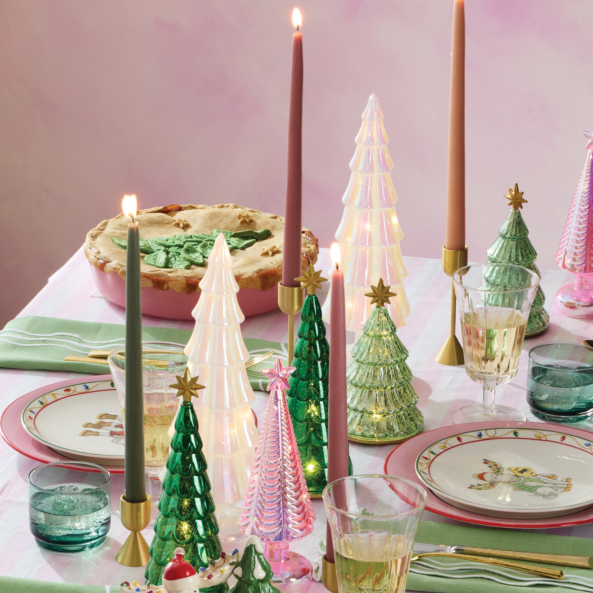 Lenox Everyday Flatware Dipped Petal 12 Taper Candle Pair, Set of 2 - Image 3