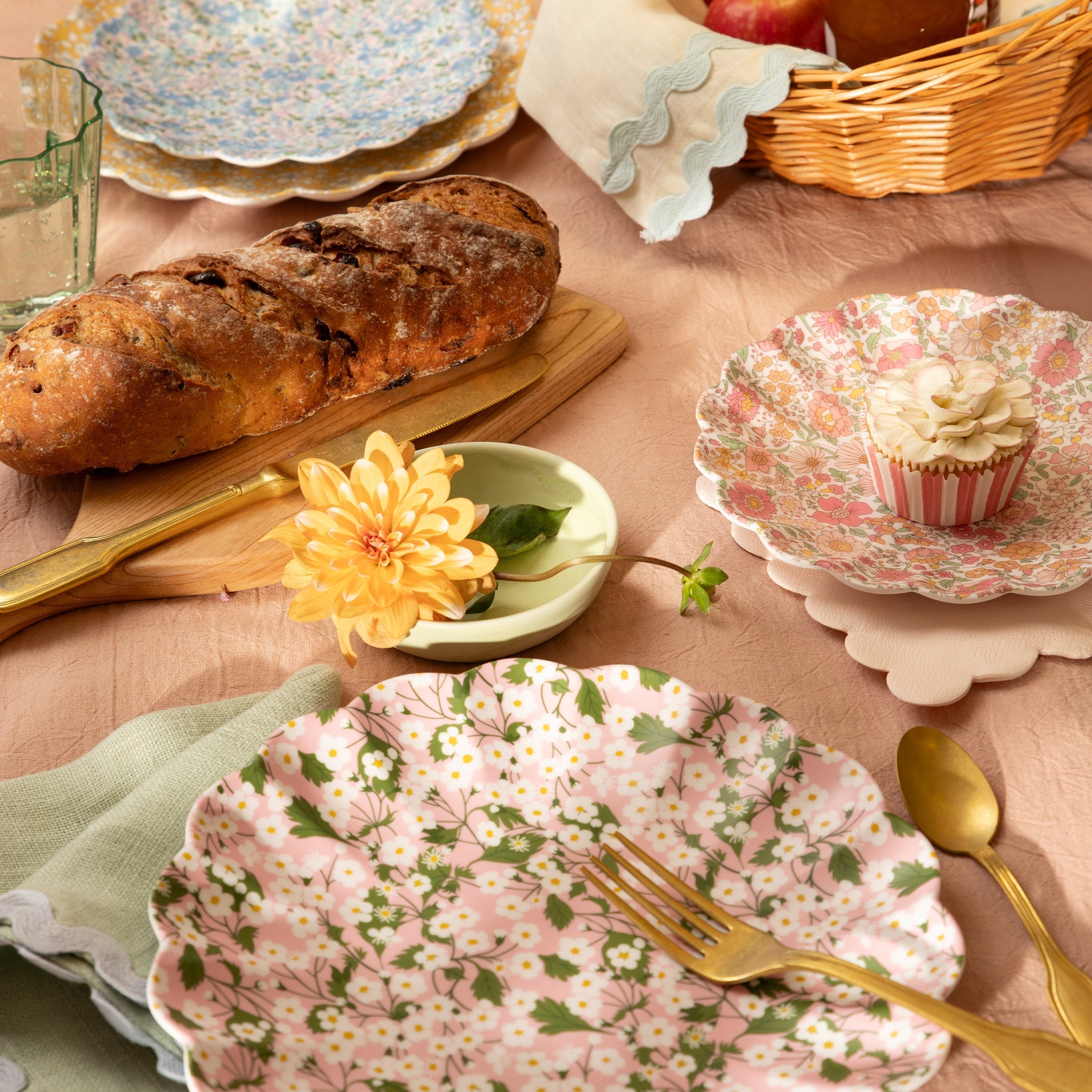 Lenox Everyday Flatware Meri Meri X Liberty Floral Melamine Large Plate, Set of 4 - Image 6