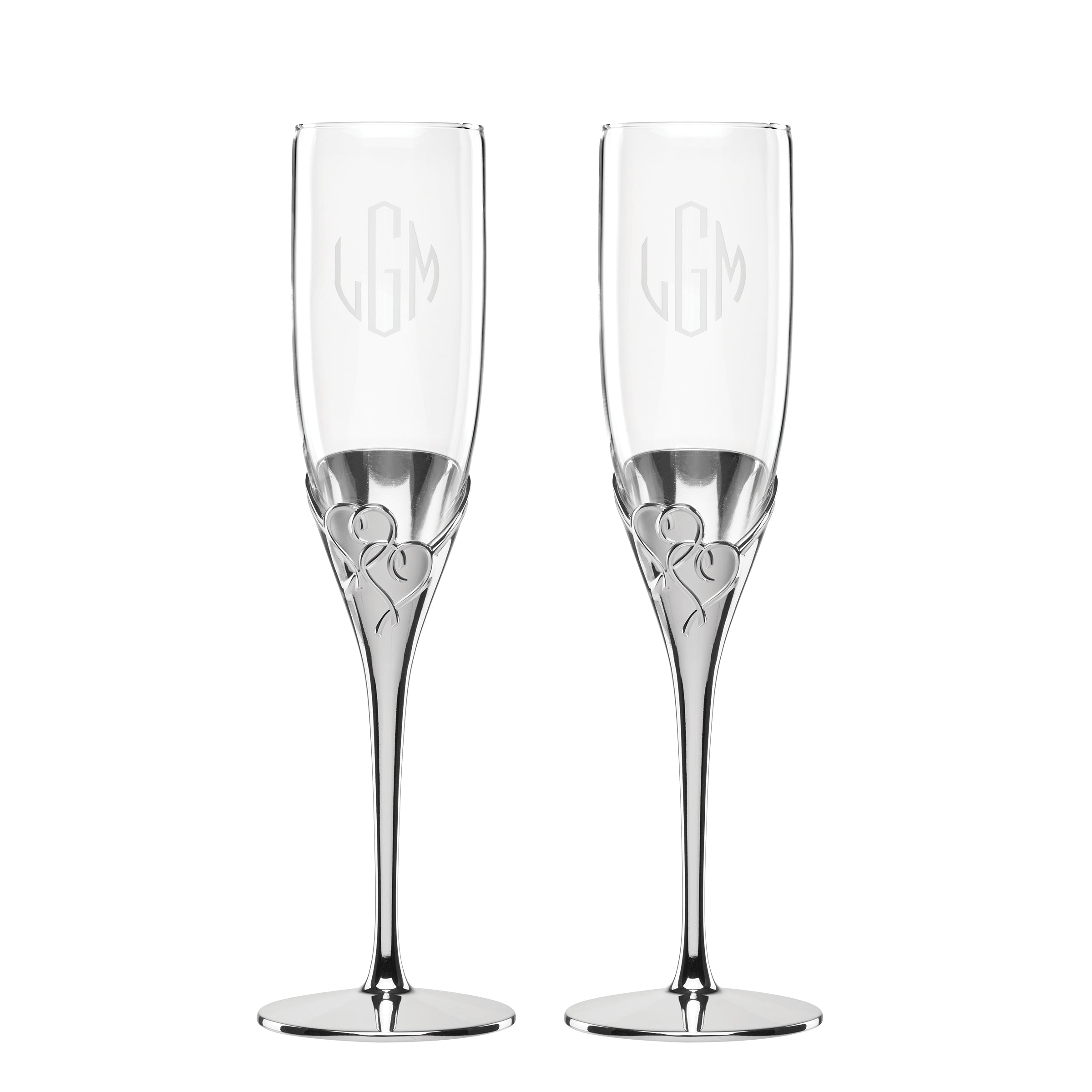 Lenox Everyday Flatware Personalized True Love 2-Piece Toasting Flute Set - Image 4