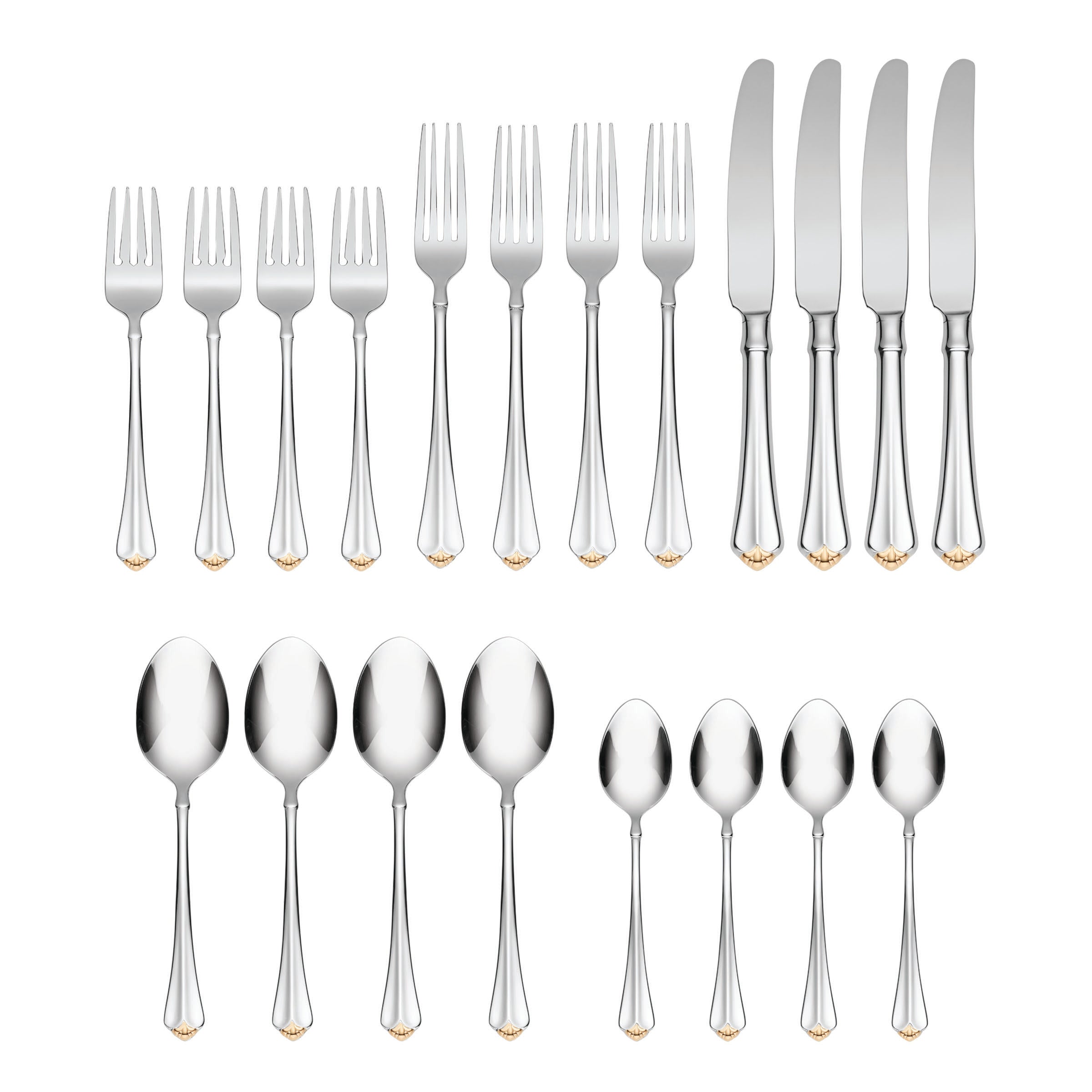 Lenox Everyday Flatware Golden Juilliard 20-Piece Flatware Set - Image 4