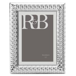 Lenox Everyday Flatware Watchband Silver 5x7 Photo Frame