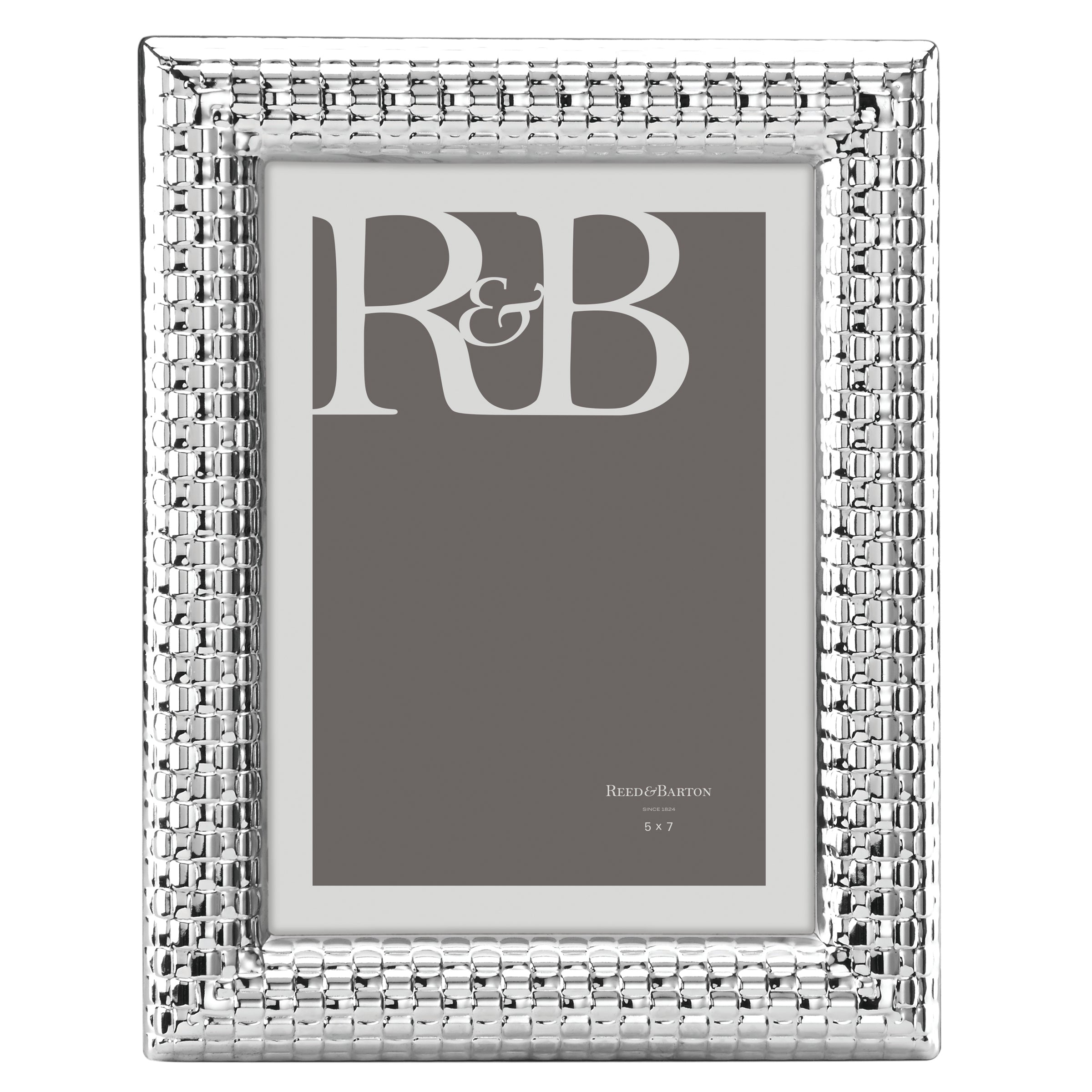 Lenox Everyday Flatware Watchband Silver 5x7 Photo Frame