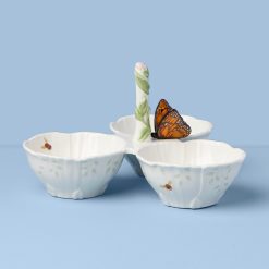 Lenox Everyday Flatware Butterfly Meadow Floral 3-Section Server