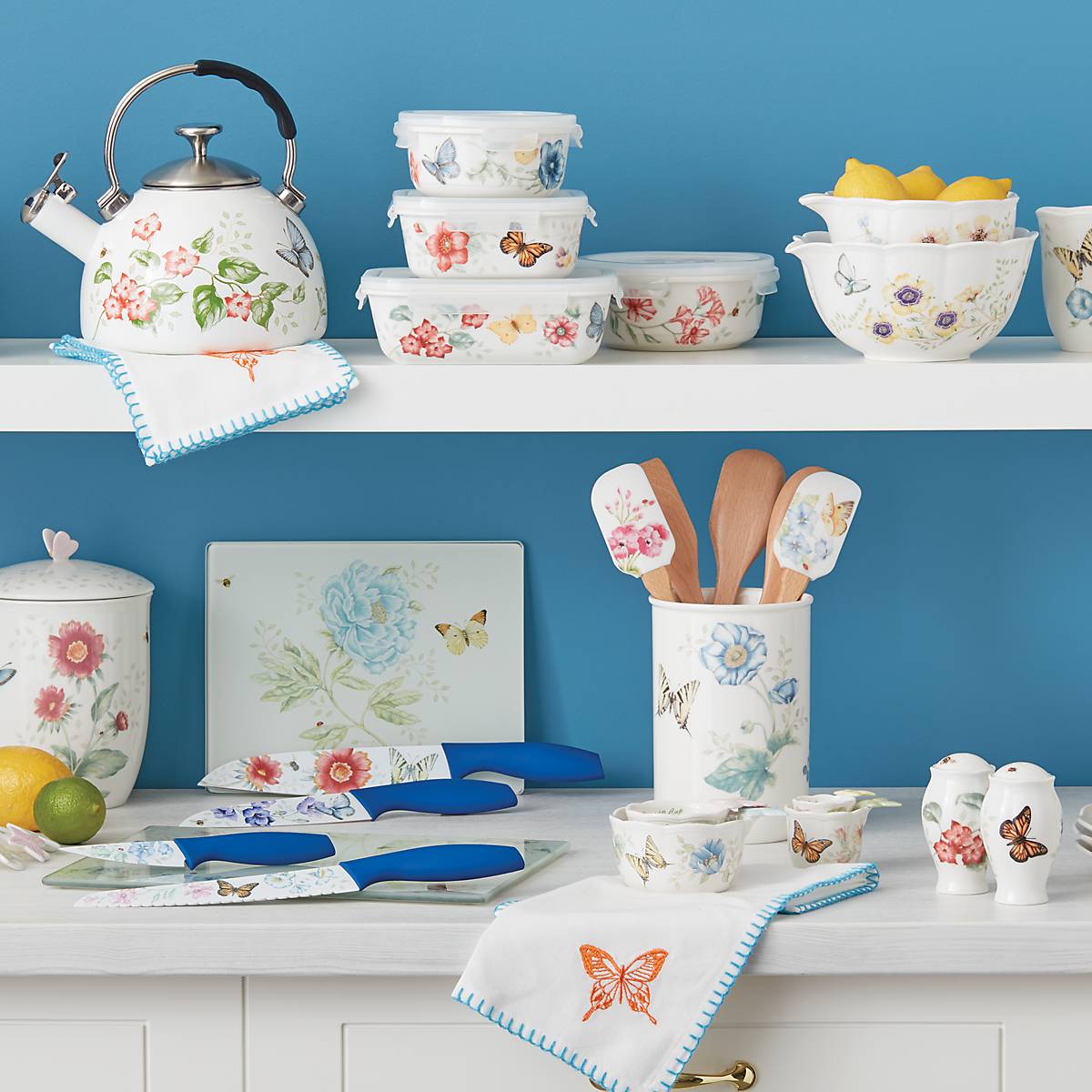 Lenox Everyday Flatware Butterfly Meadow 4-Piece Utensil Holder Set - Image 4
