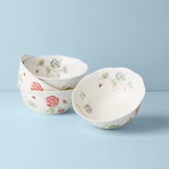 Lenox Everyday Flatware Butterfly Meadow Large All-Purpose Bowls, Set of 4