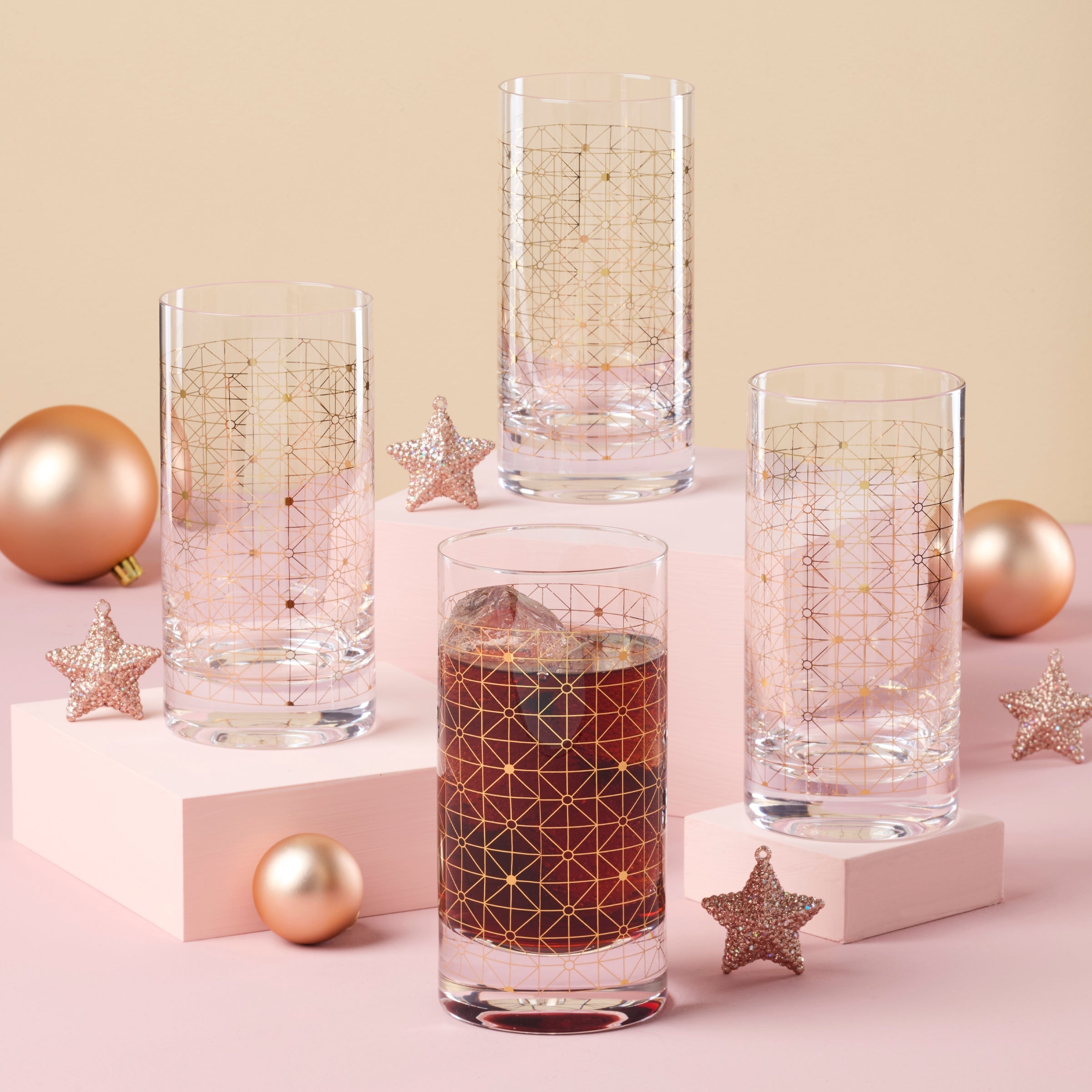 Lenox Everyday Flatware Tuscany Classics Gold Dust Highball Glasses, Set of 4 - Image 3