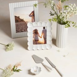 Alternative view of Lenox Everyday Flatware French Perle Scallop White 8x10 Photo Frame