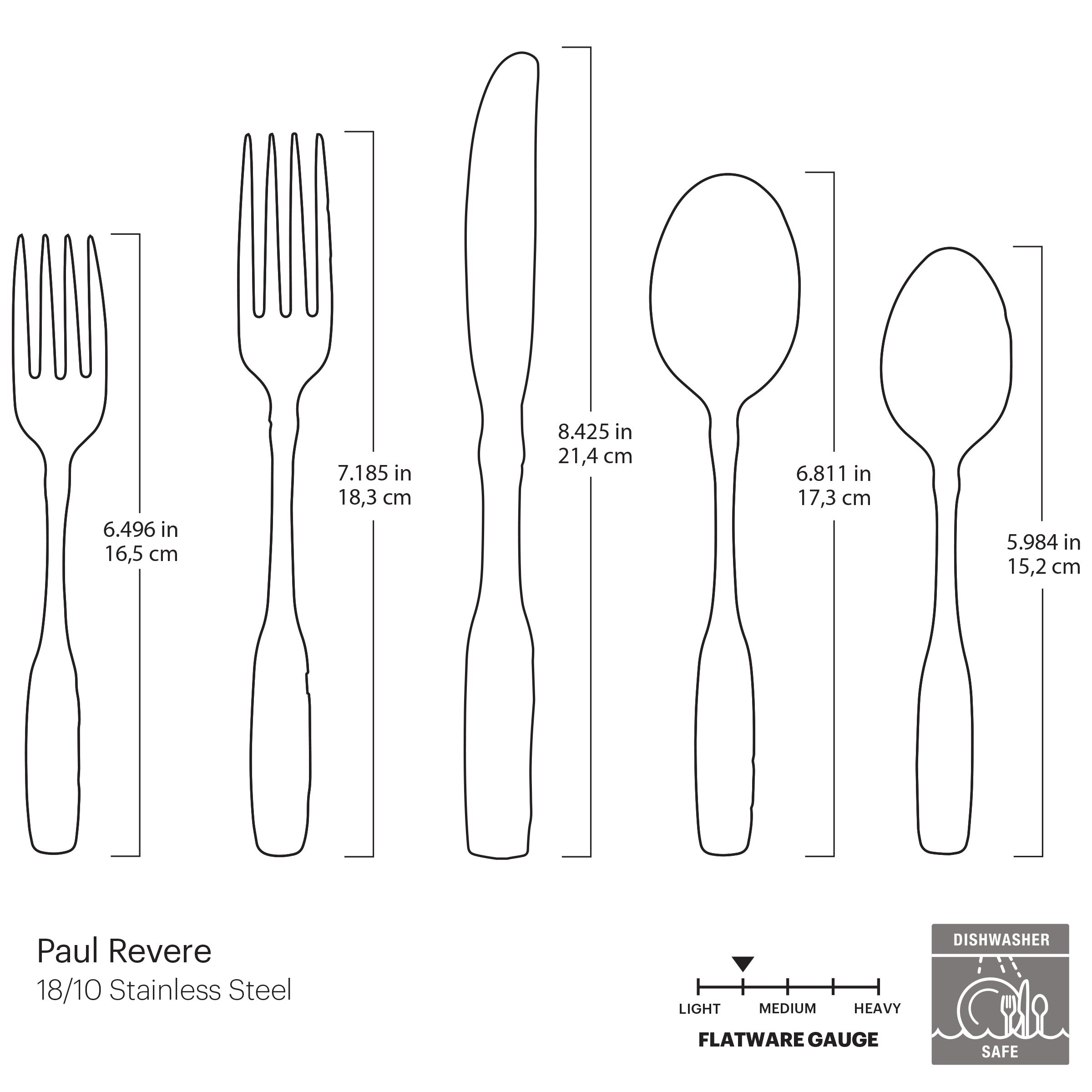 Lenox Everyday Flatware Paul Revere 5-Piece Place Setting - Image 3