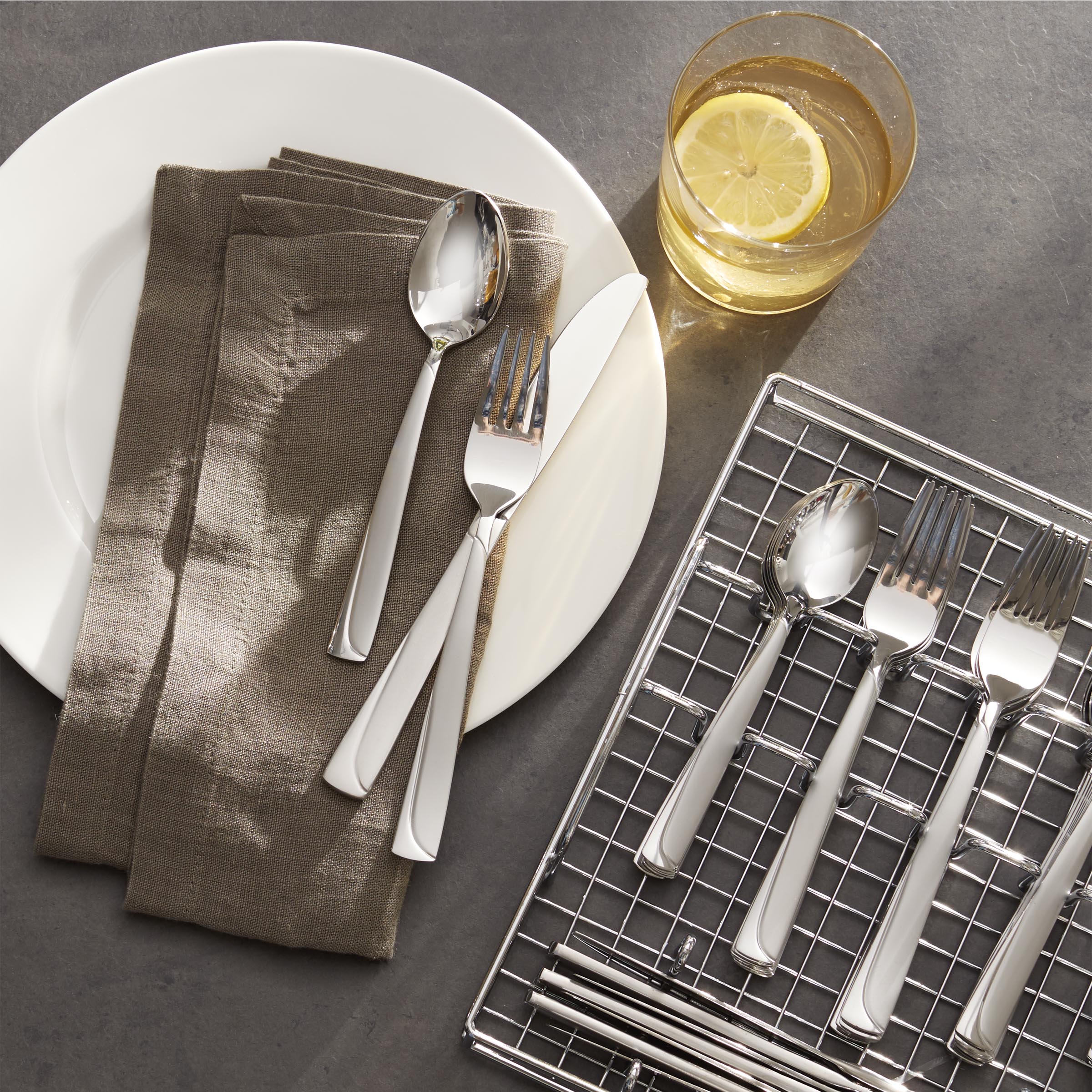 Lenox Everyday Flatware Madeline 51-Piece Flatware Set with Caddy - Image 2