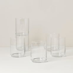 Lenox Everyday Flatware Tuscany Classics Stackable Clear Tall Glasses, Set of 6