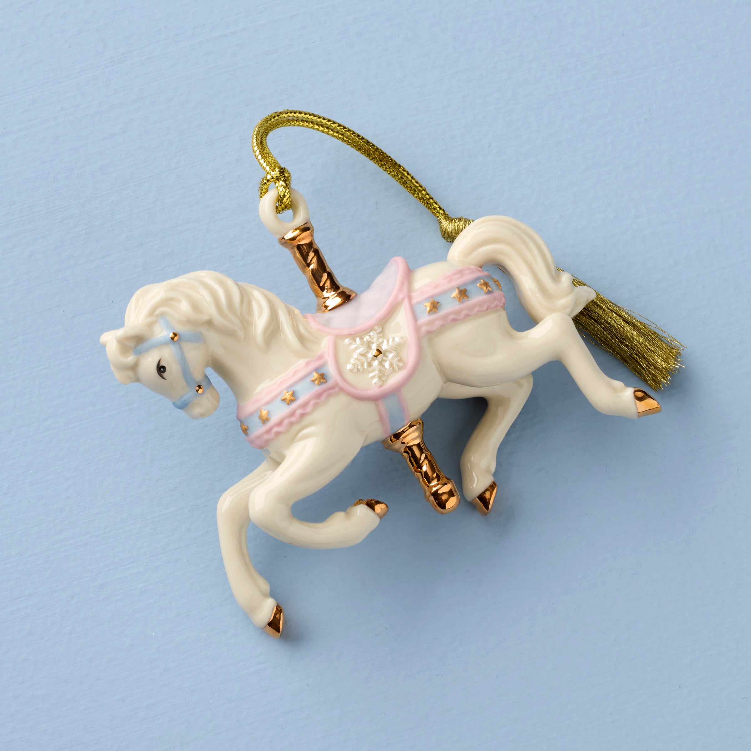 Lenox Everyday Flatware Snowflake Carousel Horse Ornament - Image 2