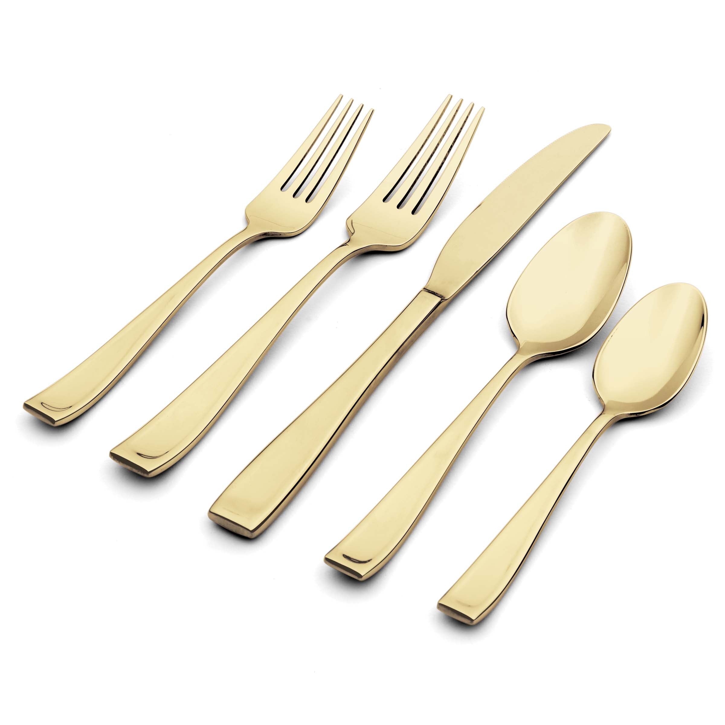 Lenox Everyday Flatware Moda Champagne Satin 20- Piece Flatware Set - Image 4