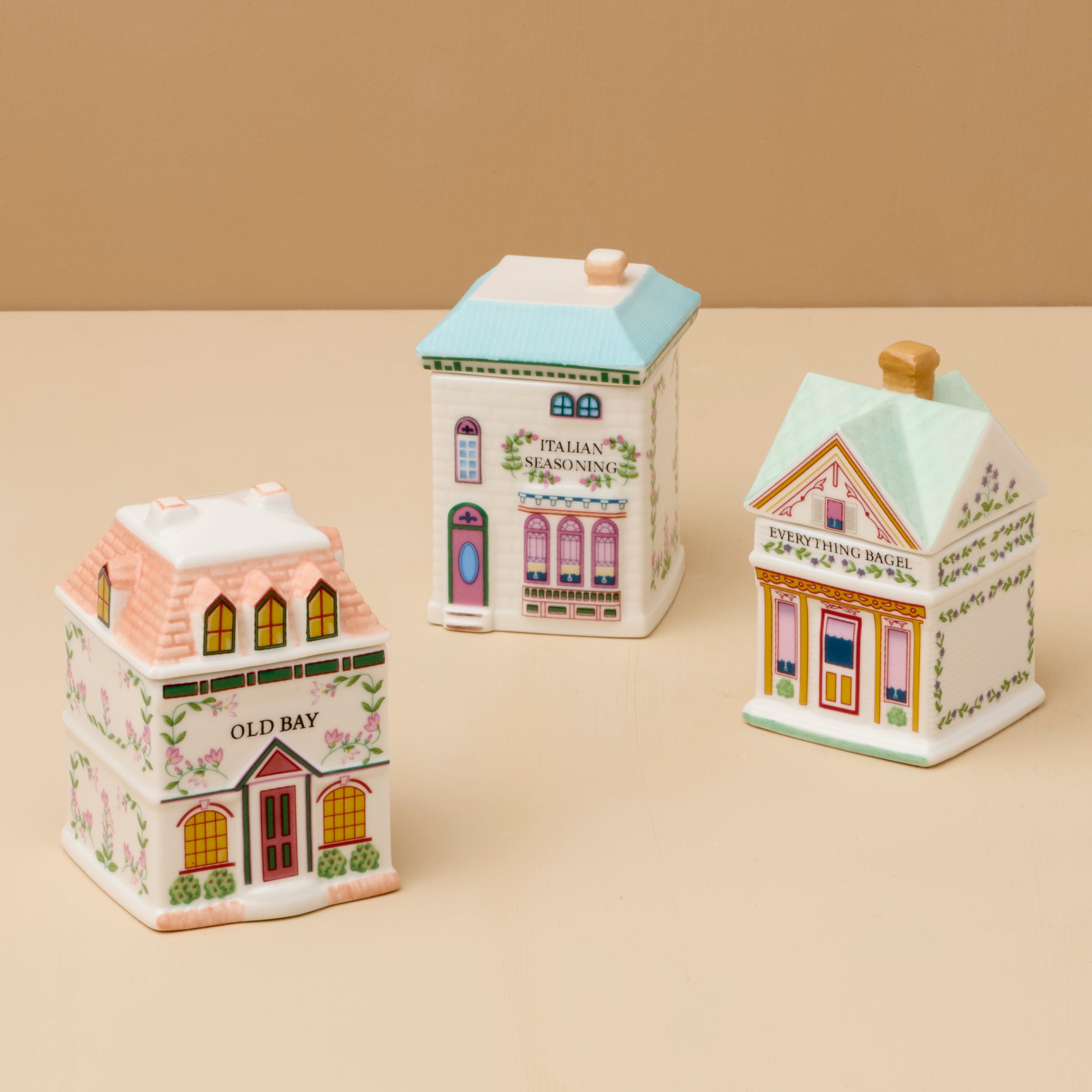 Lenox Everyday Flatware Lenox Spice Village 3-Piece Italian Market Spice Jar Set