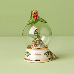 Lenox Everyday Flatware Personalized Globe Tree Ornament