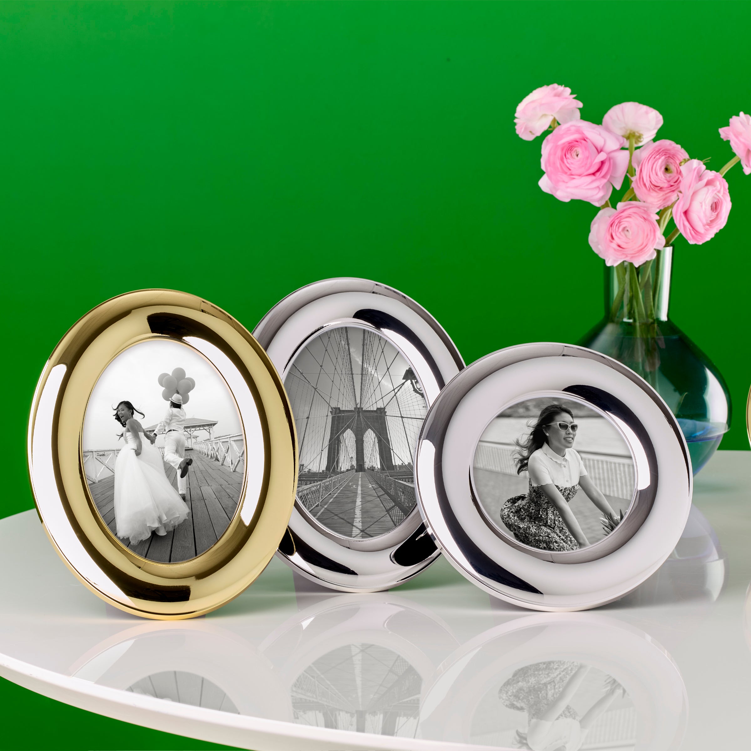 Lenox Everyday Flatware Picture This Silver 5x5 Puffed Frame - Image 3