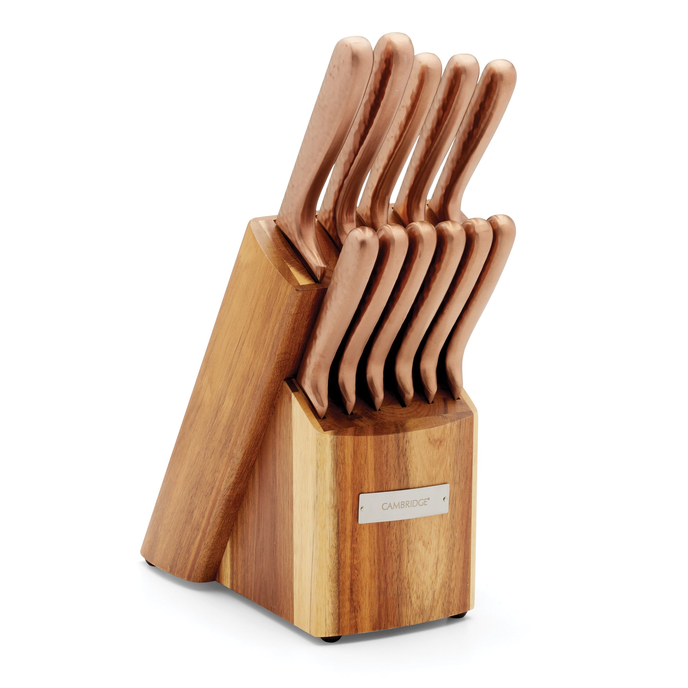 Lenox Everyday Flatware Hammered Copper 12-Piece Cutlery Block Set