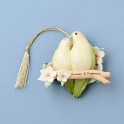 Lenox Everyday Flatware Personalized Love Birds Ornament