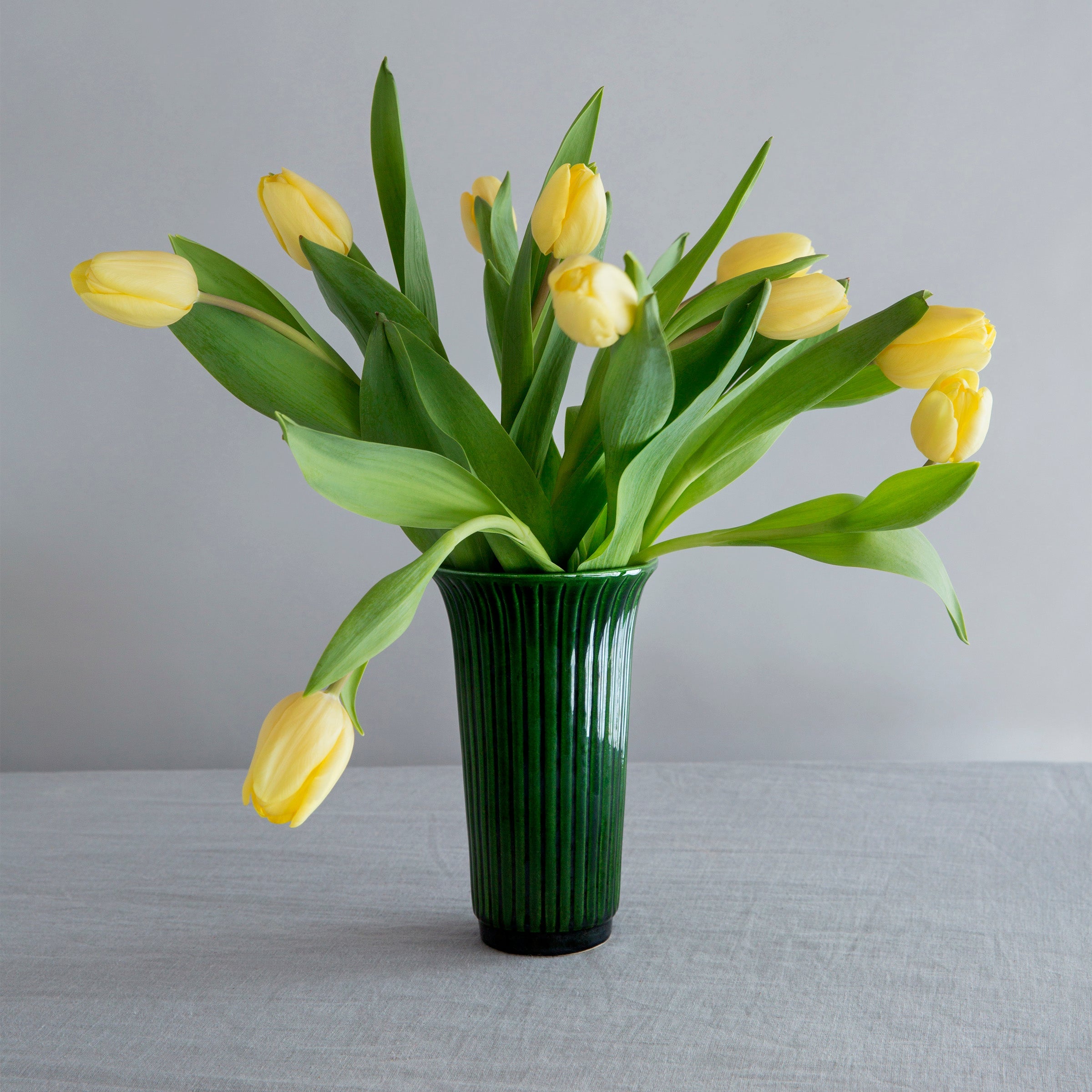 Lenox Everyday Flatware Daisy Emerald Green Glazed Vase - Image 2