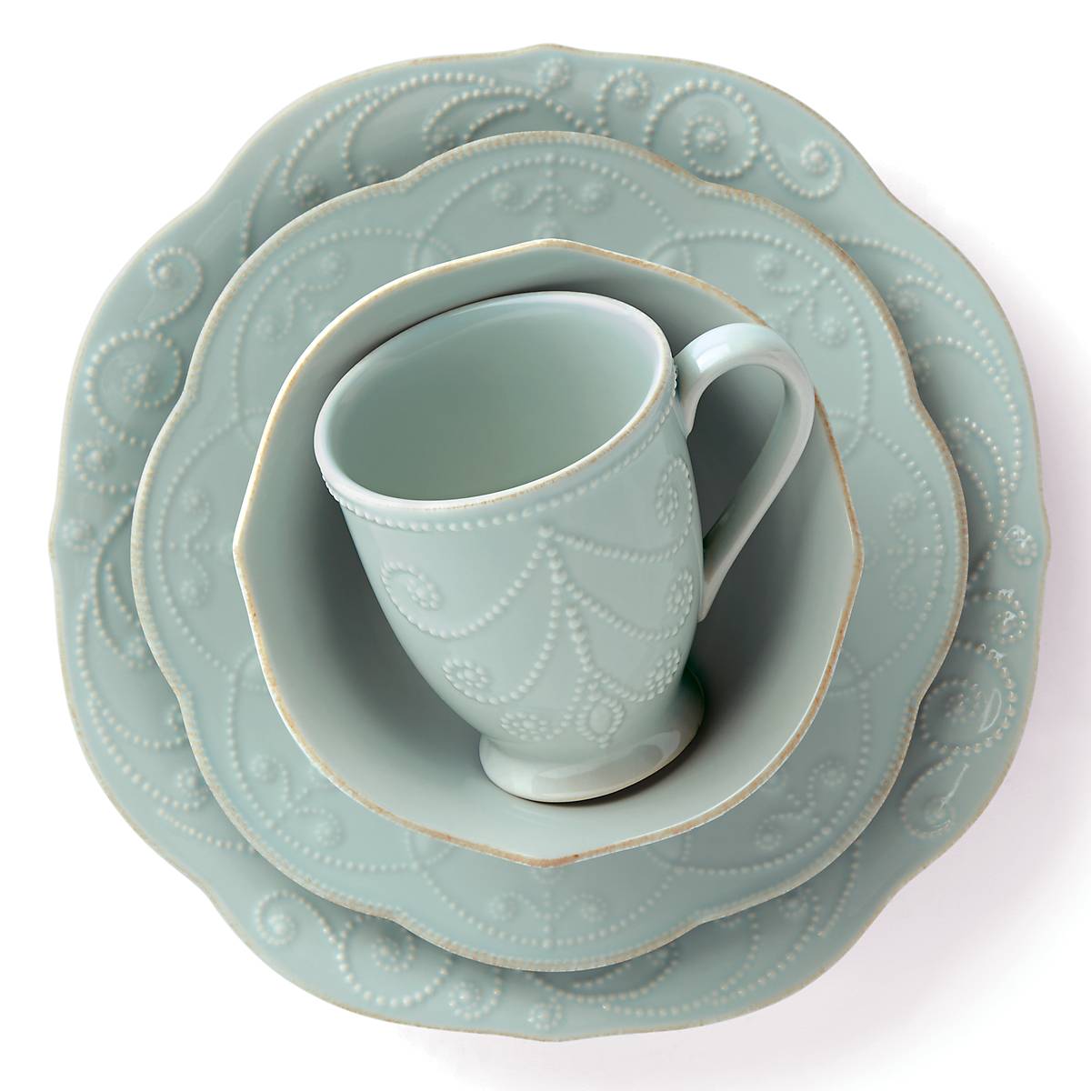 Lenox Everyday Flatware French Perle Ice Blue 4-Piece Place Setting - Image 3