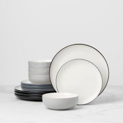 Lenox Everyday Flatware 24 Seven Colors Pumice 12-Piece Dinnerware Set