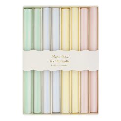 Alternative view of Lenox Everyday Flatware Pastel Striped Table Candles, Set of 8