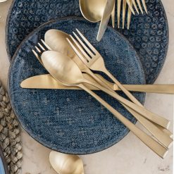 Lenox Everyday Flatware Marlise Champagne Satin 20-Piece Flatware Set