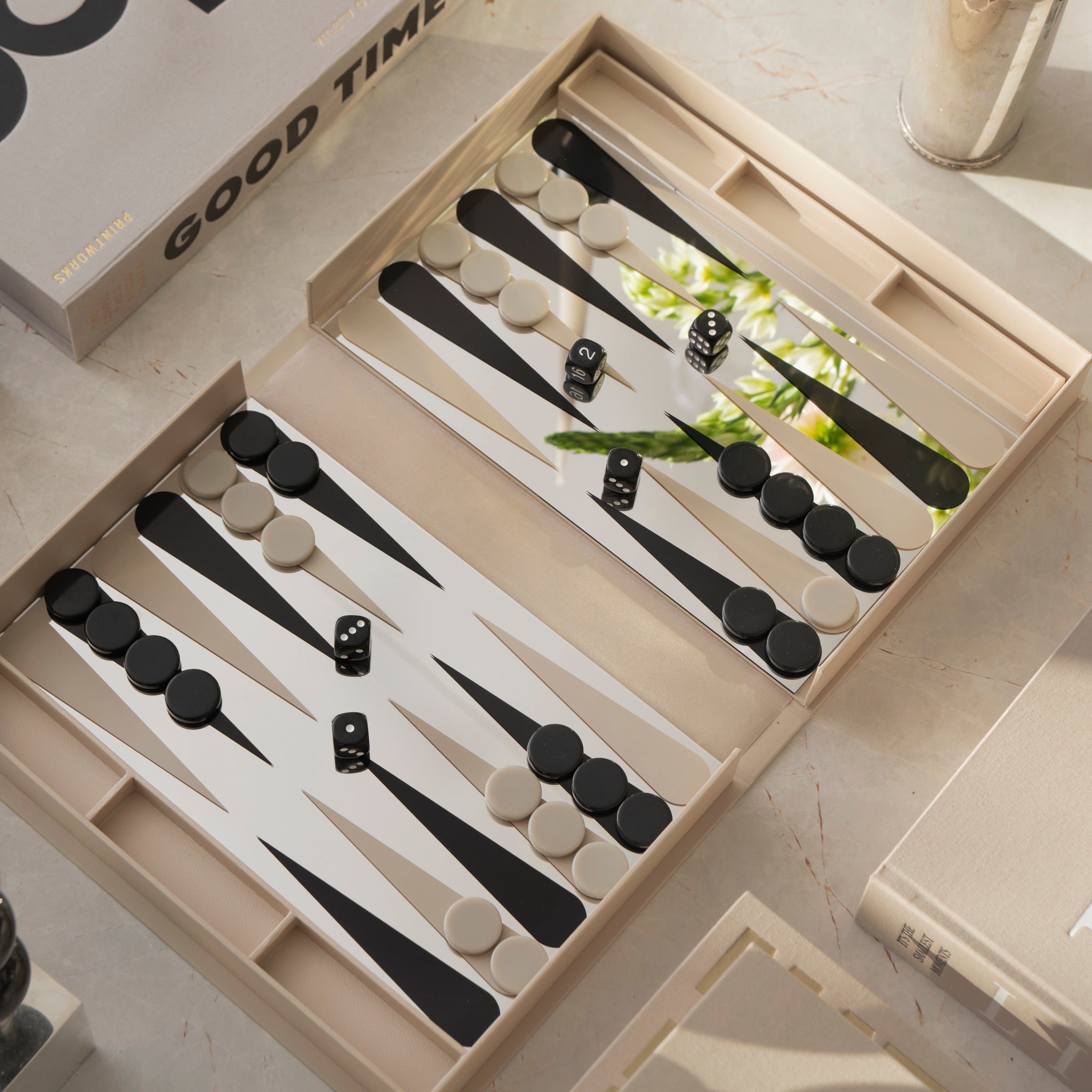 Lenox Everyday Flatware The Art Of Backgammon Mirror Board Game - Image 3