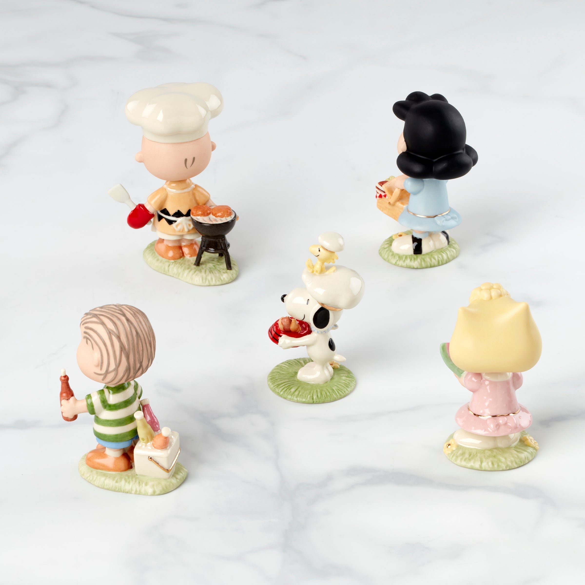 Lenox Everyday Flatware Peanuts Barbecue 5-Piece Figurine Set - Image 2