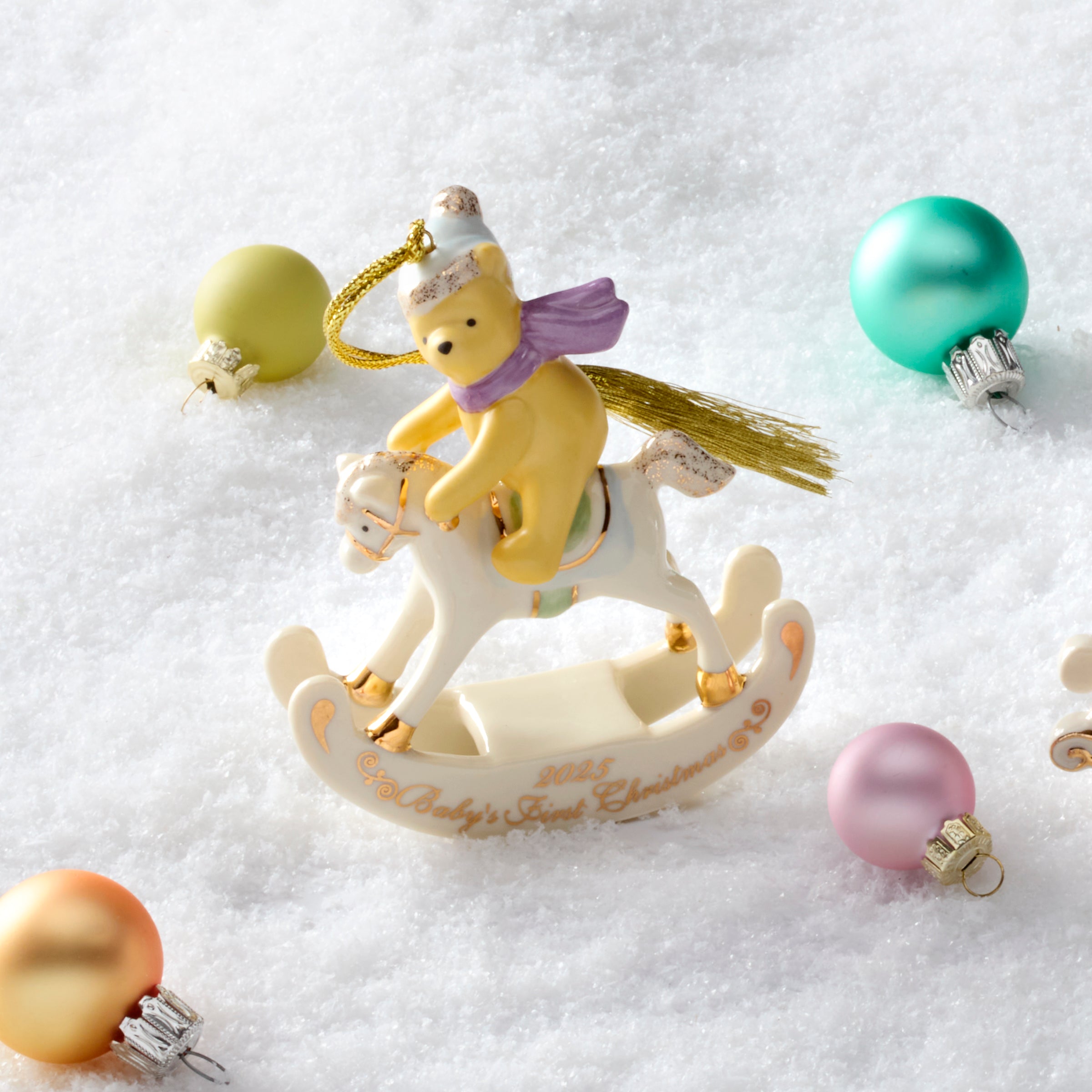 Lenox Everyday Flatware 2025 Winnie The Pooh Baby's 1st Christmas Ornament - Image 3