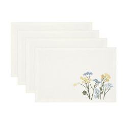 Lenox Everyday Flatware Wildflowers Border Placemats, Set of 4