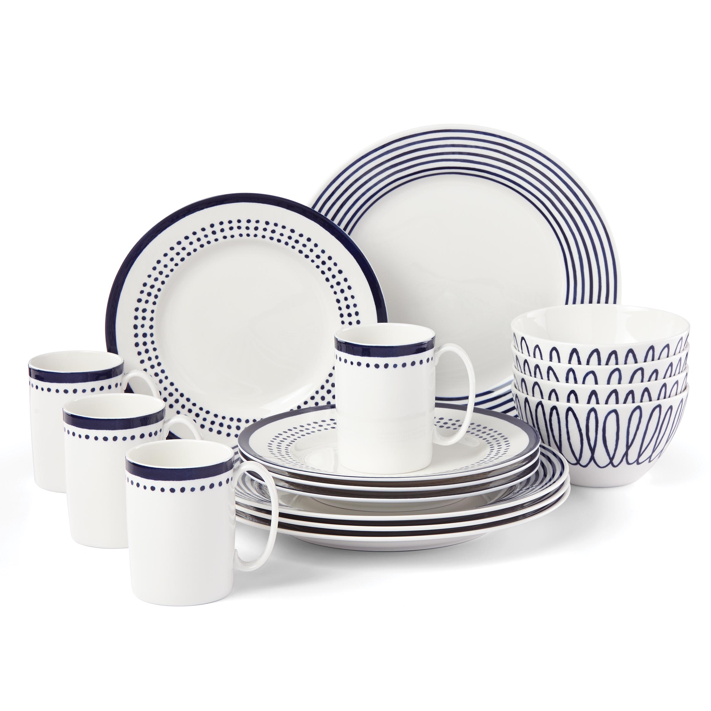 Lenox Everyday Flatware Charlotte Street East 16-Piece Dinnerware Set