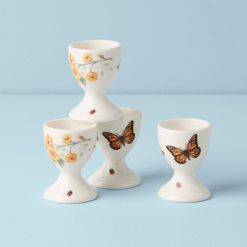 Lenox Everyday Flatware Butterfly Meadow Footed Egg Cups - Set Of 4