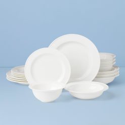 Lenox Everyday Flatware Studio 1414 Rimmed 16-Piece Dinnerware Set