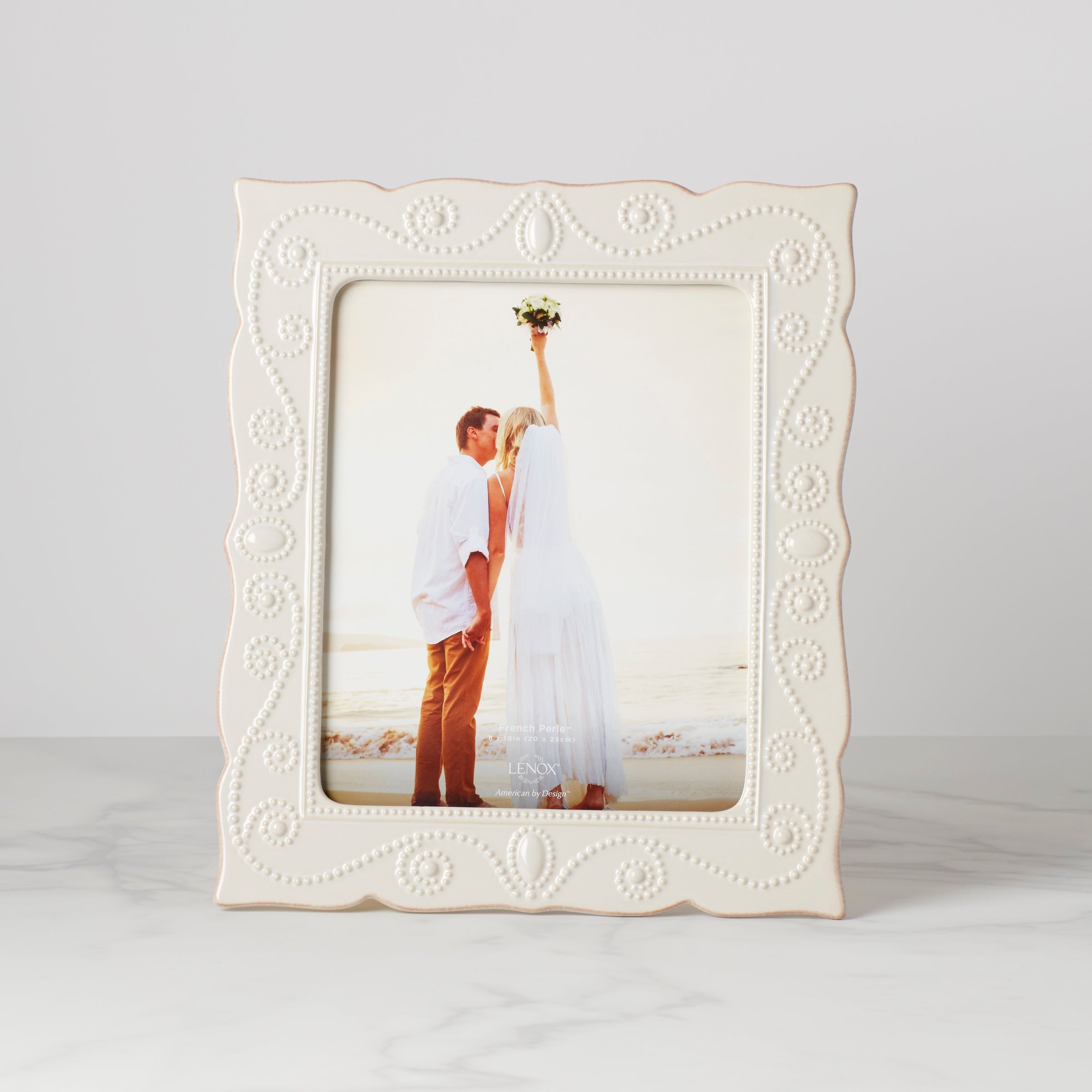 Lenox Everyday Flatware French Perle White 8x10 Photo Frame