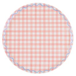 Alternative view of Lenox Everyday Flatware Gingham Reusable Large Plates, Set of 6