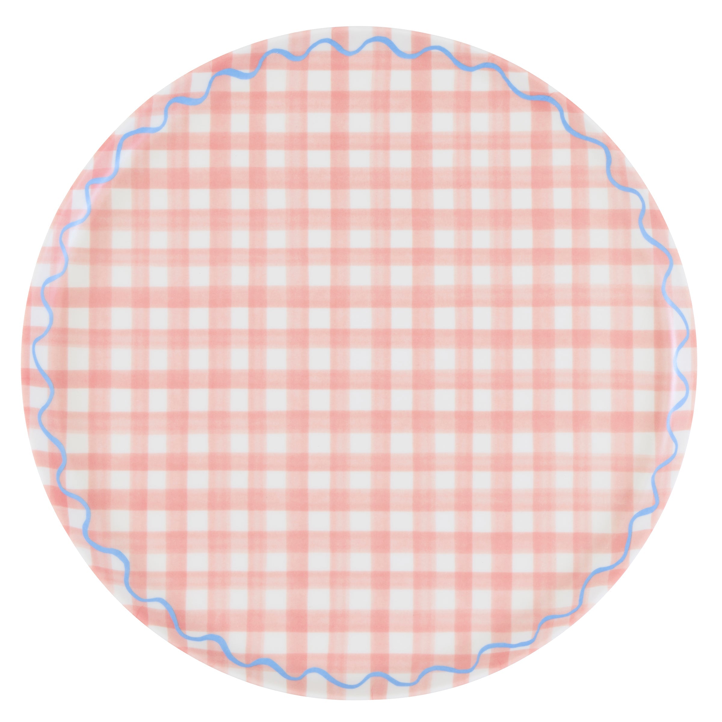 Lenox Everyday Flatware Gingham Reusable Large Plates, Set of 6 - Image 2