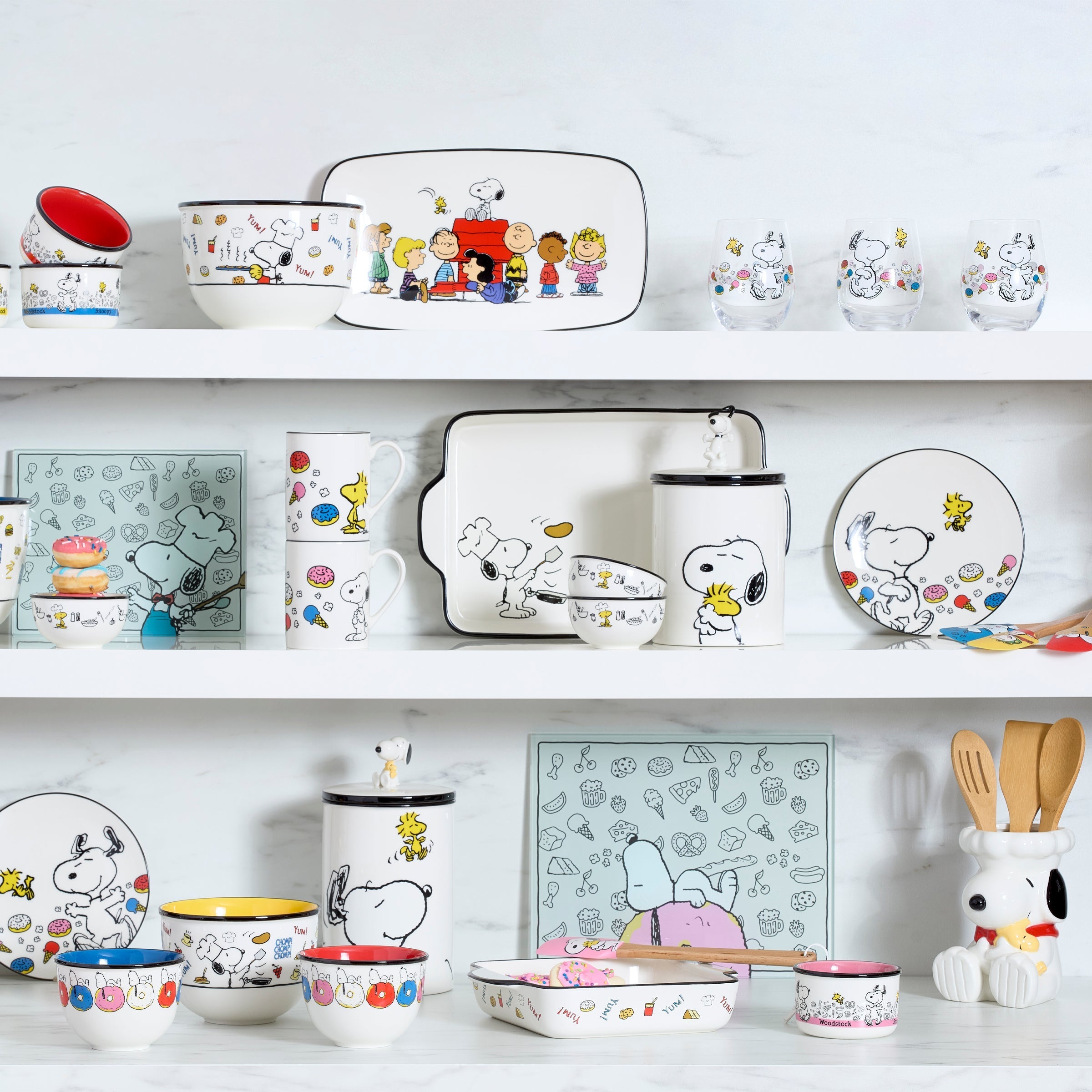 Lenox Everyday Flatware Chef Snoopy Tumblers, Set of 4 - Image 2