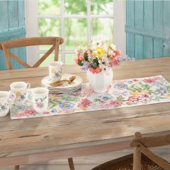 Alternative view of Lenox Everyday Flatware Butterfly Meadow Garden Embroidered Centerpiece Table Runner