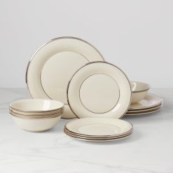 Lenox Everyday Flatware Solitaire 12-Piece Dinnerware Set